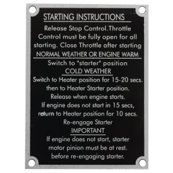 Tractor Badge Starting Instructions 100s