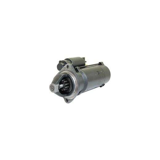 Starter for Massey Ferguson, Mc Cormick, Perkins, 12V 3.0 KW (10er pinion), 3-hole flange, bell opening to the right of