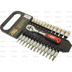 1/4 &quot;socket wrench and bit set - 26 pieces