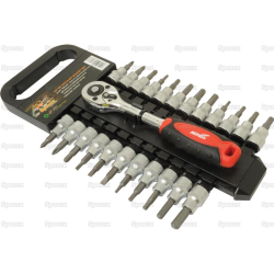 3/8 &quot;socket wrench and bit set - 24 pieces