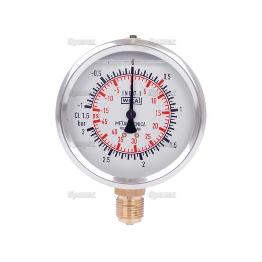 Pressure gauge (-1 - +3 bar) 1/2 "wt.