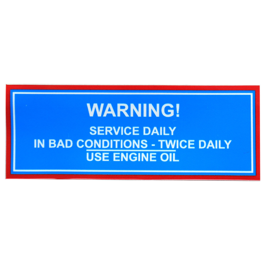 Decal TEF 20 Service Daily