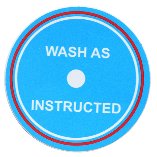 Aufkleber für Massey Ferguson  TEF 20 "Wasch Anweisung beachten"