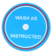 Aufkleber für Massey Ferguson  TEF 20 "Wasch Anweisung beachten"