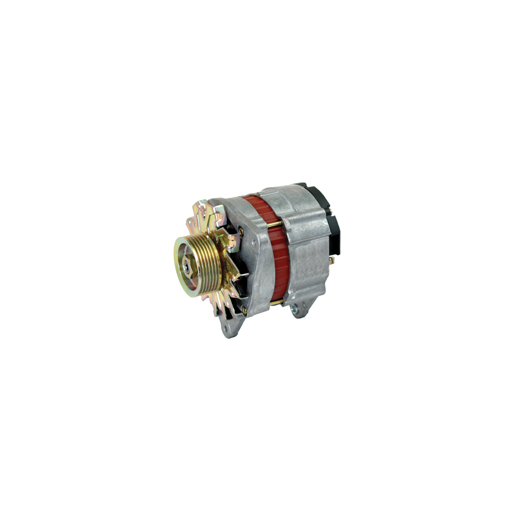 Generator / alternator 14 volts 55 amperes, flat straps belt pulley