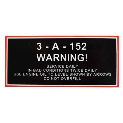 Decal 35 A152 - Service Daily