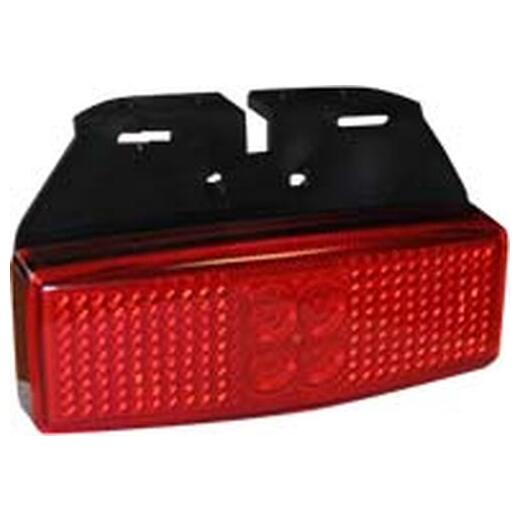 Side Marker Lamp LED C/W Bracket Red 12/24V
