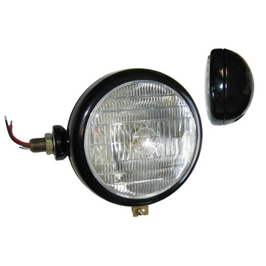 Head Lamp Black LH c/w Tractor Lens Logo