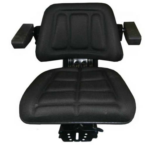 Seat Foldable Armrest Black Cloth