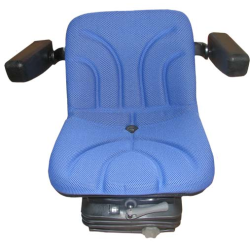 Sitz blau mit klappbar Armlehne