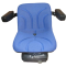 Seat Foldable Armrest Blue Cloth Narrow