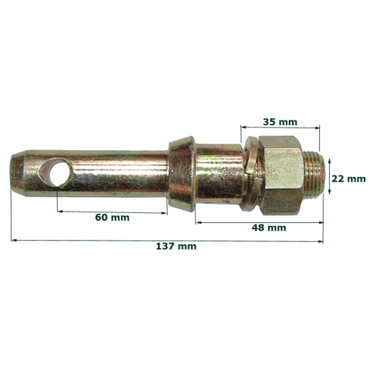 Implement Pin Cat 2 -  7/8" UNF