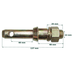 Implement Pin Cat 2 -  7/8" UNF