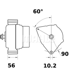 Generator MAHLE Ref. No. MG 473, IA1031, 11203064, AAN8189