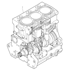 Rumpfmotor short block Engine, Perkins 1103 Baugleich, Ref. No.  DK39167