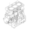 short block Engine Assembly, Perkins 1103 Type, Ref. No.  DK39167