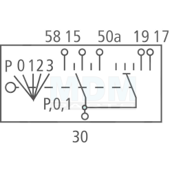 Ignition switch for Deutz