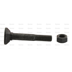 5 pieces coulter screw - M12 x 90mm, tensile strength 12.9