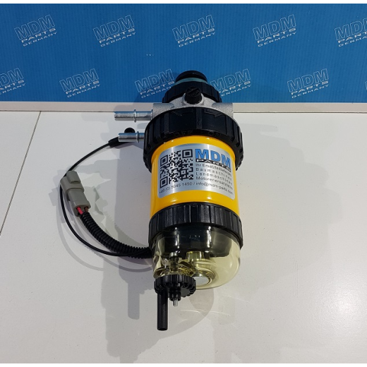 Fuel Diesel filter with water separator and pump with sensor connection for  JCB®