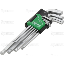 9 Pce Imperial Ball End Long Hex Key Set