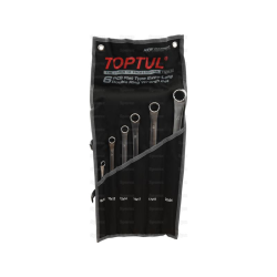 6 Pce Flat Extra-Long Dble Ring Wrench Set