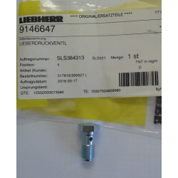 SCREW FOR COOLING NOZZLE LIEBHERR D924 D926 REF. NO. 9146647