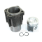 Piston/cylinder liner set (per cylinder liner), Piston 102 mm Ø, 40 mm of piston pins, 3 piston rings, cylinder liner bush outside 120 mm, bush length 222,30 mm, 02929989