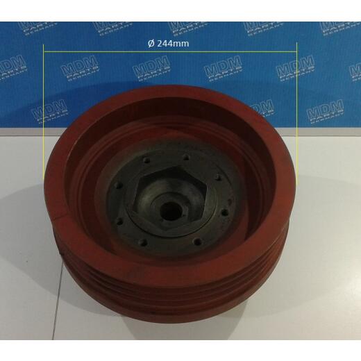 3X V-GROOVED PULLEY WITH VIBRATION DAMPER REF. NO. 04158486