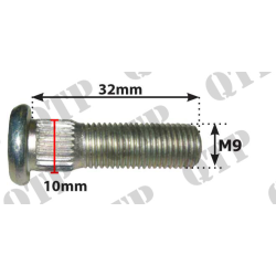 Wheel Stud 3/8&quot; for 51156 Nut