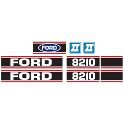 Decal Ford 8210 Force 2 Red & Black