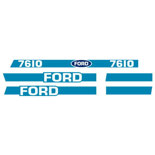 Decal Kit Ford 7610 - With Cab