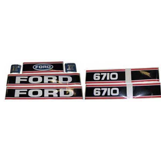 Aufkleber Decal Ford 6710 Force 2 Rot & Schwarz