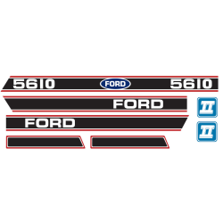 Aufkleber Ford 5610 Force 2 rot & Black