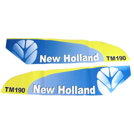 Aufklebersatz für New Holland TM190 Spät Typ White