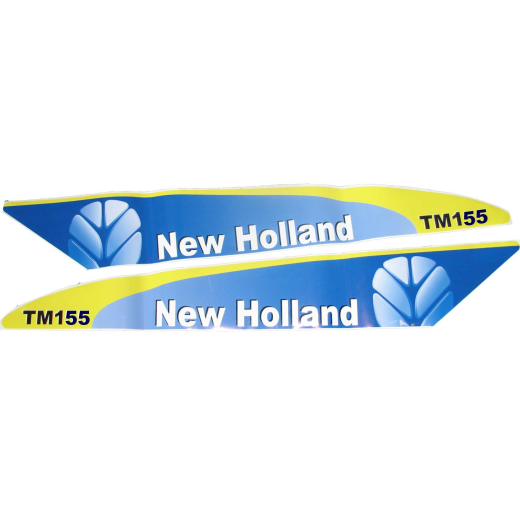 Aufkleber New Holland TM155 Set Spät Typ White