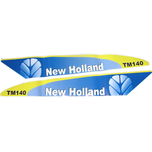 Aufkleber New Holland TM140 Set Spät Typ White