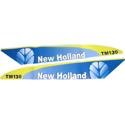 Decal New Holland TM130 Set Late Type White