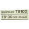Aufkleber New Holland TS100 - Set