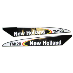 Decal New Holland TM120 - Set Early Type Blac
