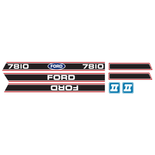 Decal Kit Ford 7810 Red & Black