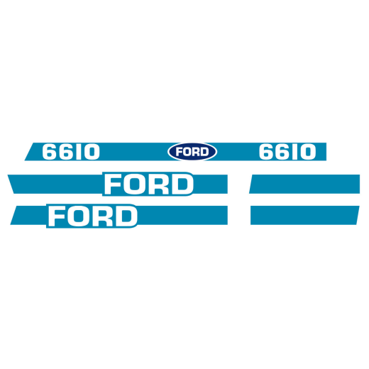 Aufkleber Kit Ford 6610 - Mit Kabine