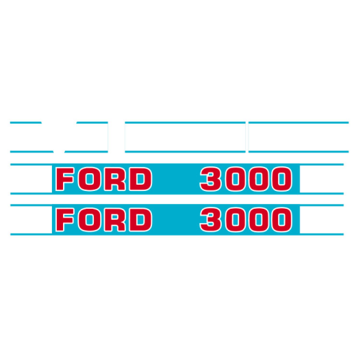 Aufklebersatz für Ford® 3000 Ref. Teile...