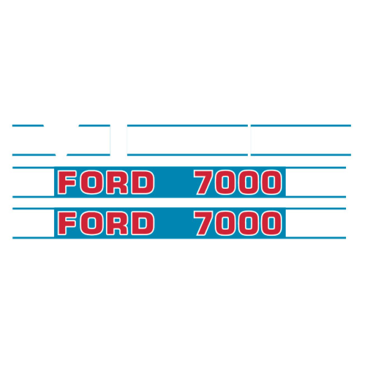 Aufklebersatz für Ford New Holland® 7000 Ref. Teile Nummer(n): 81825512