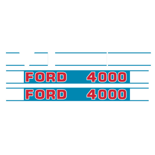Aufkleber Satz für  Ford 4000 Ref. Teile Nummer(n): 81822595, 81822607