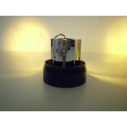 Rundumleuchte LED Magnet (Batterie) Gesamth&ouml;he: 98 mm, Fu&szlig;sockeldurchmesser: 103 mm, Glasdurchmesser: 88 mm, 2 unterschiedliche Blinkintervalle, 6 Volt, Batterien im Lieferumfang enthalten