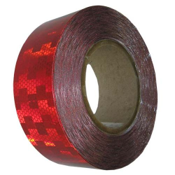 Reflective Conspicuity Tape Red Rigid Metre