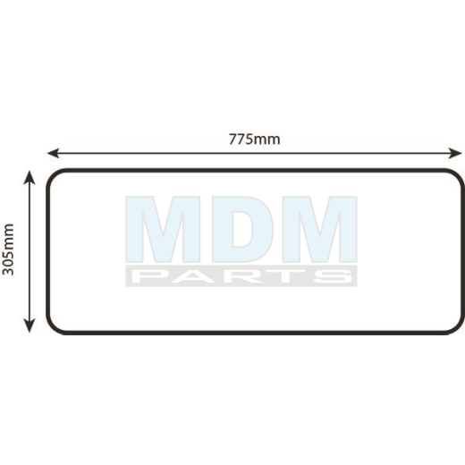 Glass Rear Window Lower Safety Frame Standard & Deluxe Cab Ford 4000 4100 4600 5000 5600 6600 7000 7