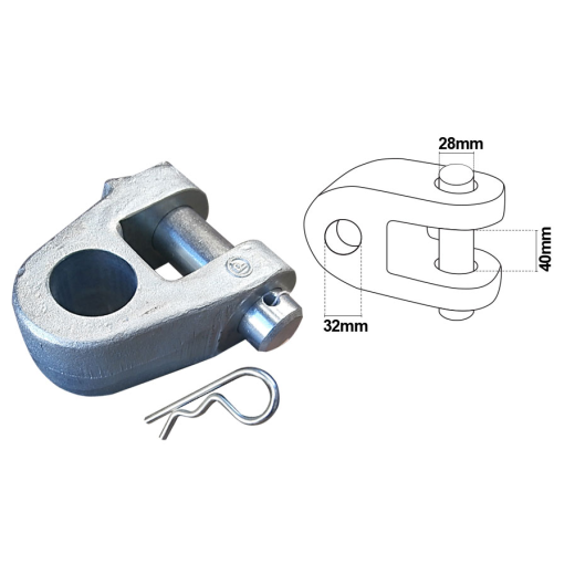 Knuckle Hydraulic Top Link 32mm CAT3
