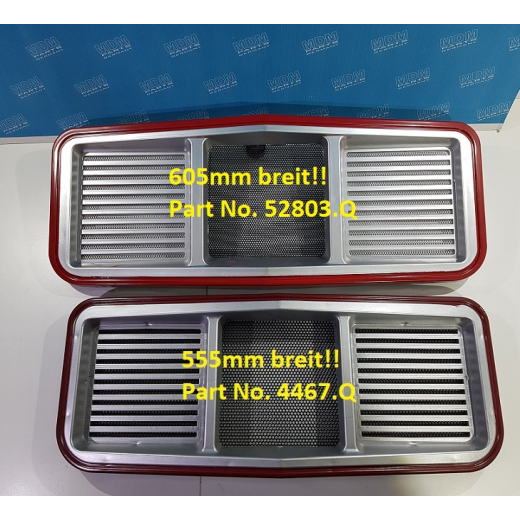 Upper grille for Case IH, English types (3121663R1), Check Dimensions!