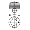 Piston/cylinder liner set (per cylinder liner), ring carrier Piston, Piston 102 mm Ø